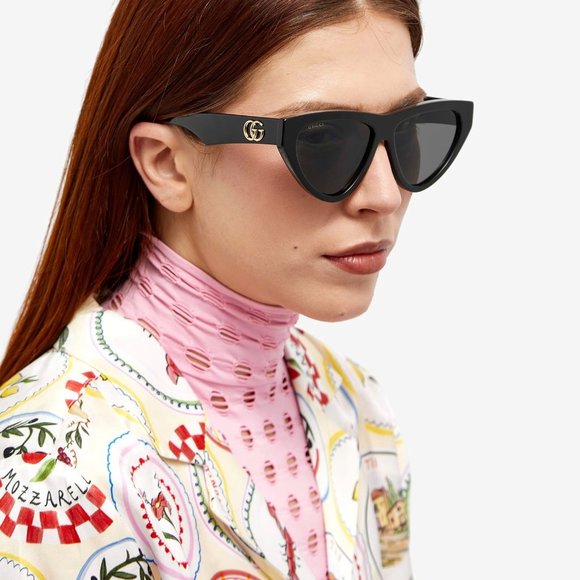 NEW GUCCI GG1333S 001 BLACK CAT EYE WOMEN OMEN SUNGLASSES GUCCI main image 7